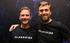 Dennis Weijers (left) is welcomed to the Classified team by CEO Mathias Plouvier (right)